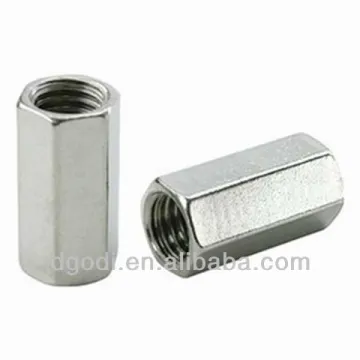 hex coupling threaded spacer nut