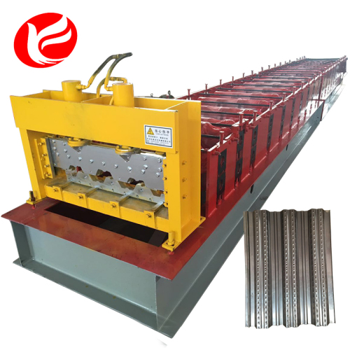 Floor deck plate building corrugated bearing making machine