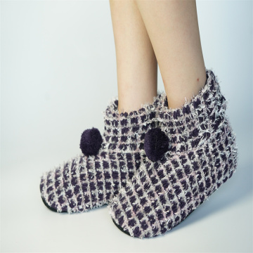 Indoor Anti-Slippery Winter Slipper Booties with Warm, Soft, and Fashionable Plush Fur