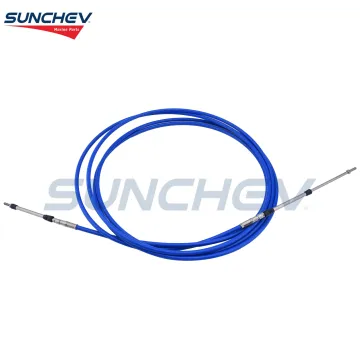 SUNCHEV Outboard Throttle Cable Length 17FT 5.18M For Universal
