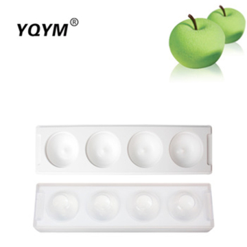 YQYM 4 Cavity Silicone Baking Cake Mold for Mousse Cake and Fruit Desserts
