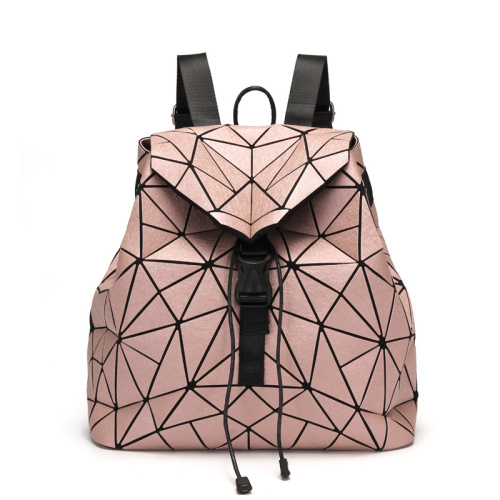 Outdoor Backpack. 2021 New fashion geometric backpack preppy lady drawstring backpack Manufactory