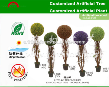 Custom made topiary tree/artificial boxwood ball trees for wedding/artificial trees for shopwindow