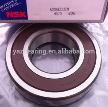 NSK 6208 DDU rubber sealed deep groove ball bearings
