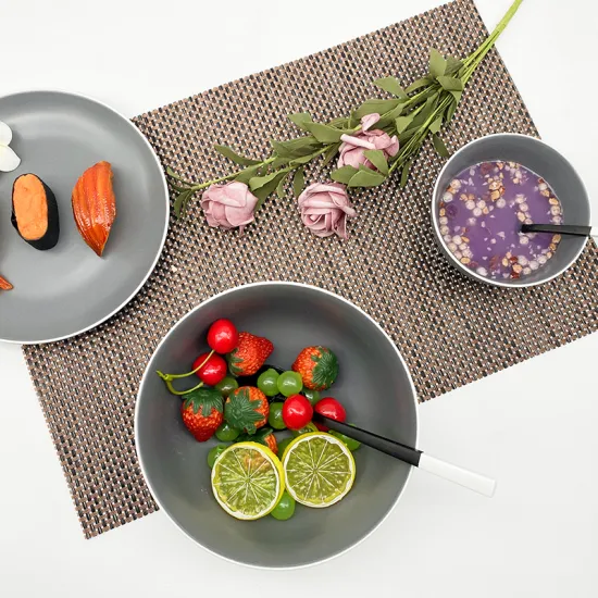 Hot selling factory price ceramic round fruit salad bowl with korean style