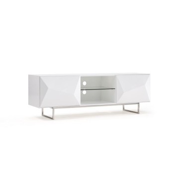 Modern white TV stand for living room