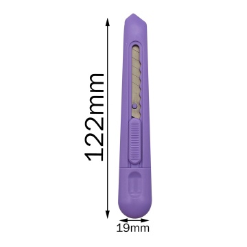 Custom Design Portable Safety Art Pocket Knife - China Factory 9mm Mini Utility Knife with Replaceable Steel Blade for Paper Cutting