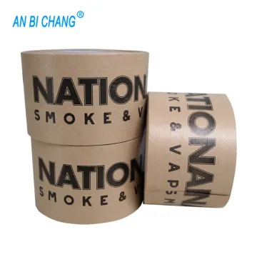 logo printed self adhesive kraft paper gummed tape