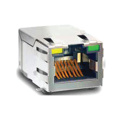 Conectores modulares RJ45 com EMI LED