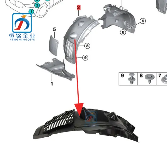 High Quality Left Side Front Fender Inner Liner for BMW X5 SERIES (G05) - Parts 5171 7424 905