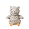 Cute gray sitting owl plush toy children's toy