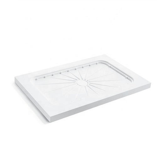 30 Inch Shower Pan SMC Composite Center Drain Shower Tray