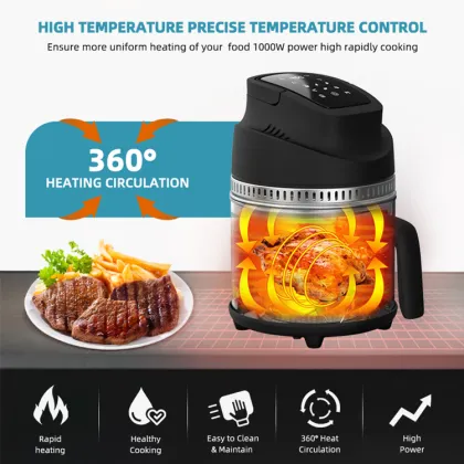Smart Air Fryer Oven for Roast Turkey and Shrimp