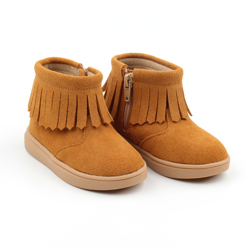 Suede Leather Boy Girl Children Boots