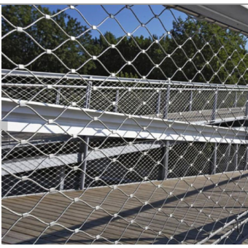 Puente de protección de alambre de malla de cuerda