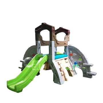 Indoor & Outdoor Plastic Children's Play Slide and Play House