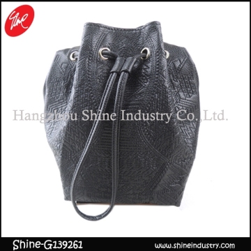 Beauty Embossed Handbag/Chain Bucket Bag/Top Grade Shoulder Bag