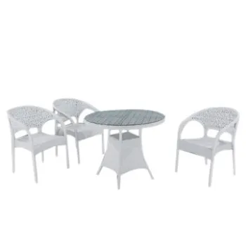 Outdoor Chair and Tables, Available in Different Colors