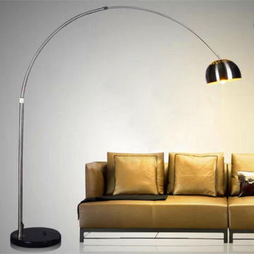 Luxury Modern LED Indoor Lighting: Bedroom Arc, Study Marble Standing, Fishing Light, Hanging Floor Lamps for Living Room Decor