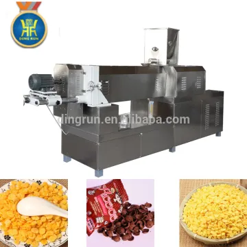 entirely automated corn flakes processing line