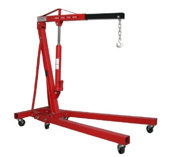 2ton folding hydraulic jack shop engine crane