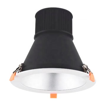 凹面反射器とアンチグレア壁ワッシャーを備えた高出力258mm LEDダウンライト