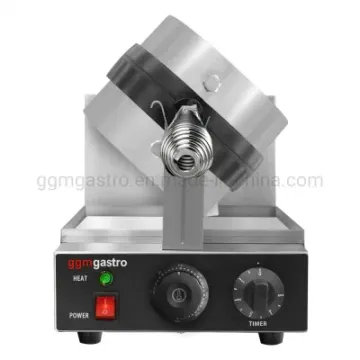Commercial Snack Equipment Single Round Iron Waffle Maker