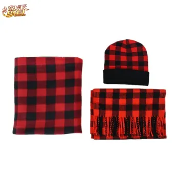 Winter Warm Knitted Scarf Beanie Hat Set Boys & Girls Soft Stretch Hat Scarf and Blanket Set