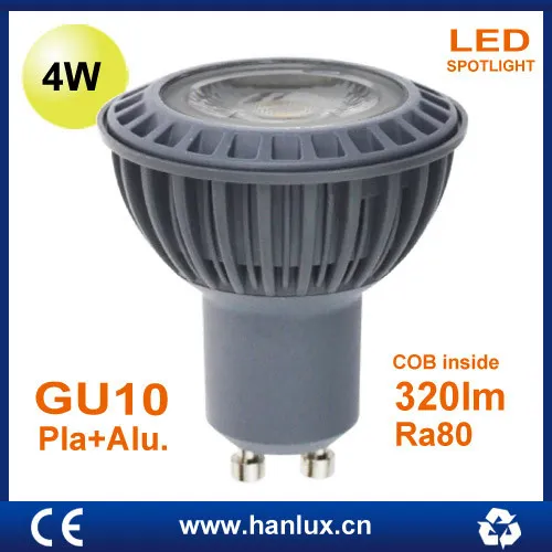 GU10 4W COB Plastic LED bulb