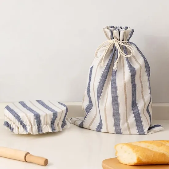 Reusable linen bread storage bag Sourdough bread bag
