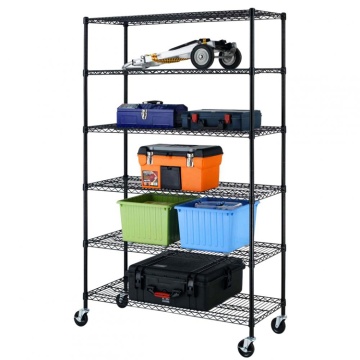 Industrial Mobile NSF Storage Wire Shelving with Wheels