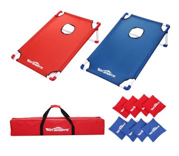 Versatile Outdoor & Indoor Game Set: Portable Fabric Bean Bag Toss for All Ages