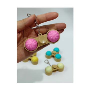 2-Button Bun Spinner Fidget Accessory