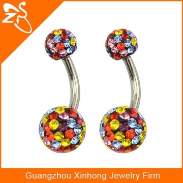free belly button rings, hypoallergenic belly button rings, charming crystal belly ring