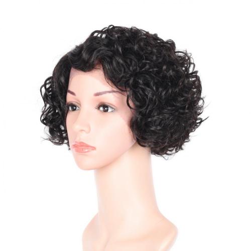 100% NATURAL VIRGIN REMY HUMAN HAIR  CURLY WIG