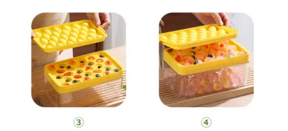 Ice lattice grid tray and box set