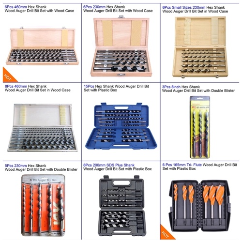 Taladros para madera Herramientas de perforación de corte de tungsteno Carburo helicoidal