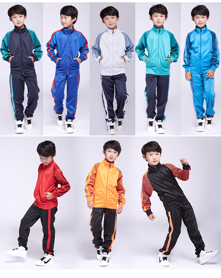 Unisex Full Zipper Tracksuit Sport Family Matching Wear