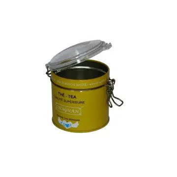 Round Airtight Tin Box With Lock For Tea Storage,Tea Tin Container