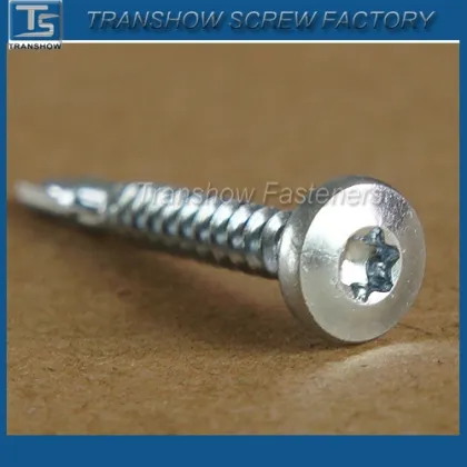 Torx pan head drilling screws with wing