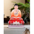 White Marble sitting statue of Sakyamuni Buddha