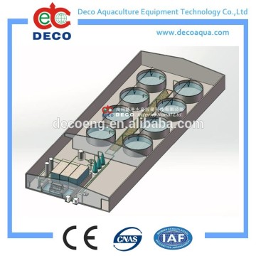 DECO Recirculating aquaculture system for 100m3