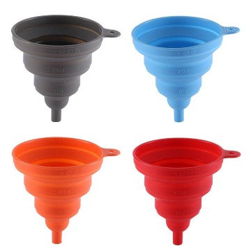 Portable Retractable Silicone Funnel Set - Eco-Friendly Kitchen Tool