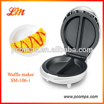 Popular Electric Omelet Waffle Maker With Thermostatically Controlled