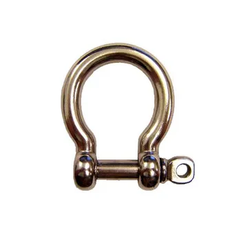 Mini small stainless steel bow screw pin bow shackle for paracord