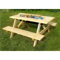 Garden Cooler Wooden Picnic Table Patio Dining Table