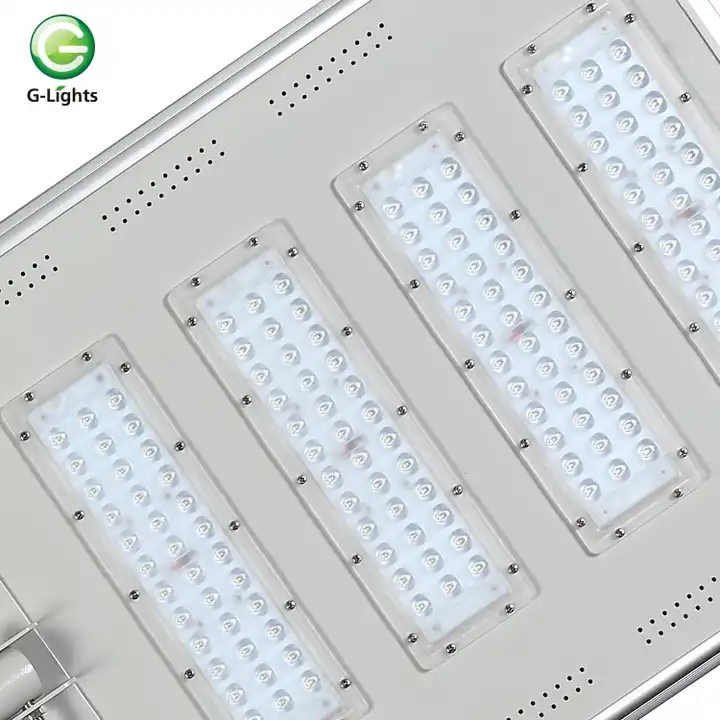 تصميم جديد مقاوم للماء في الهواء الطلق IP65 50W 100W 150W 200W COB متكامل All In One Solar LED Street Light