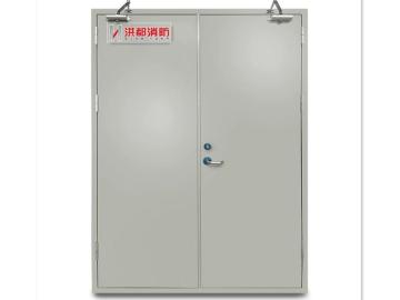 Steel insulated fire door