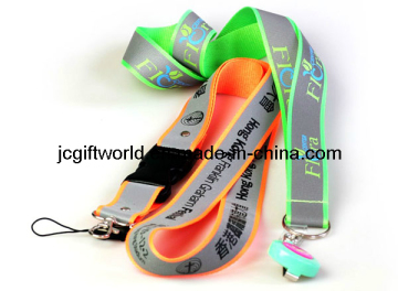 Reflective Polyester Lanyard with Silk Screen Printing (JC212L)