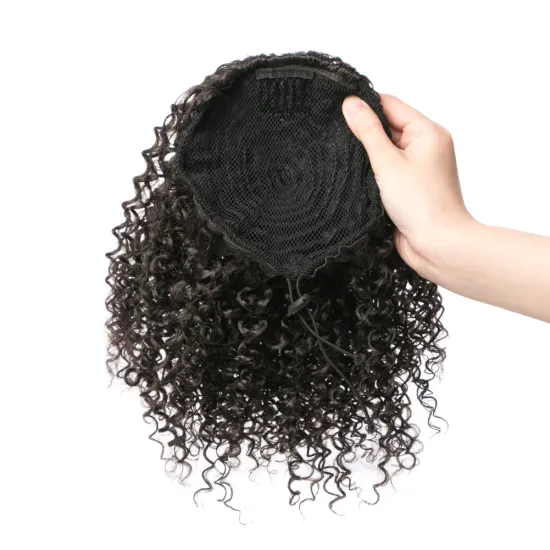 Chignon Curly Ponytail Hairpiece With Rubber 10 Inch crochet braid band hair Synthetic Ponytail Hair Extension with Clip-in